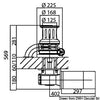 Italwinch Star Plus windlass 2700 W - 24 V gypsy 12 mm