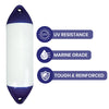 F5 Cylindrical Fender - White - 29cm x 78cm