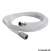 PVC shower hose white 2.5 m