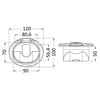 Nuvola deck shower w/Keji shower SS hose 4m