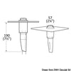 Whale Twist shower hot/cold water, straight, grey