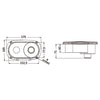 Elissa deck shower w/Tiger mixer SS hose 2.5m