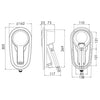 Adriana recess-fit deck shower