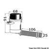 Rule tank aerator pump transom outlet