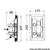 Whale flush mount shower no cover cold/hot water