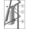 Pulpit or stern rail  Mounting bracket Kit -B
