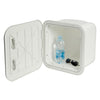 White locker w/lid 285 x 285 mm L-front