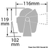 RITCHIE Explorer compass bracket 2"3/4 white/white