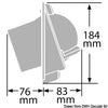 RITCHIE Venturi Sail compass 3"3/4 black/red