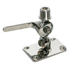 Double swivelling base for radio antennas