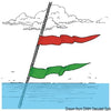 Wind indicator strip normal
