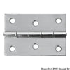 Mirror polished SS rectangular hinge 75x50 mm