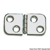 Mirror polished SS hinge 60x32 mm