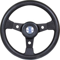 Ultraflex Black Aluminium Sports Steering Wheel with Padded Rim 310mm