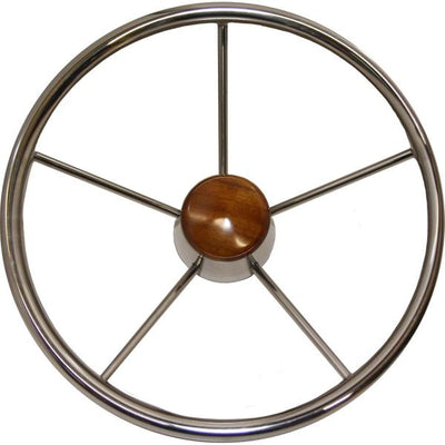 Ultraflex Stainless Steel Steering Wheel (Dished / 343mm)