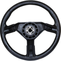 Ultraflex Black Plastic Sports Steering Wheel (Padded Rim / 350mm)