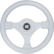 Ultraflex White Plastic Sports Steering Wheel With Padded Rim (280mm)