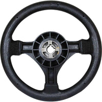 Ultraflex Black Plastic Sports Steering Wheel With Padded Rim (280mm)