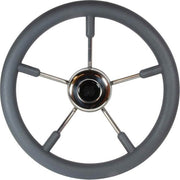 Ultraflex Grey Padded Marine Steering Wheel (Dished / 350mm)