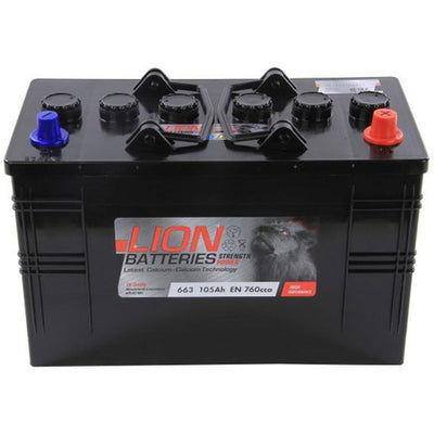 Lion Commercial Battery 663 (105Ah / Flooded Lead Acid)