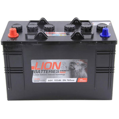 Lion Commercial Battery 664 (105Ah / Flooded Lead Acid)