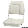 De Luxe seat w/foldable backrest white
