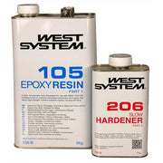 West System 1.2kg A Pack: 105 Resin+ 206 Slow Hardener 5-65015 WS-105-206A