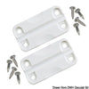Spare pair plastic white hinges f.IGLOO ice makers