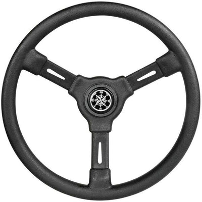 Osculati 3-Spoke Steering Wheel (Black Rim / 355mm)