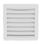 Can SB Plastic Louvred Vent 118 x 118mm White 813540 .21.1000