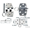 Osculati Stainless Steel Hinge (72mm x 38.5mm / Standard Pin) 831409 38.441.51