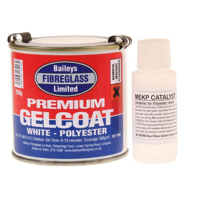 Baileys Premium Gelcoat in Brilliant White (250g / with Hardener) BA-020 7601