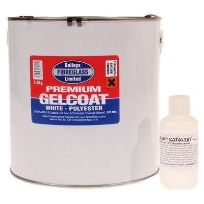 Baileys Premium Gelcoat in Brilliant White (2.5kg / with Hardener) BA-023 7604