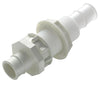 VETUS Bulkhead connector, Delrin, for hose Ø 38 mm (1 1/2")