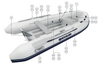 Spares for Quicksilver ALU-RIB PVC 320/350 Inflatable Boat