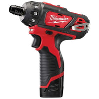 Milwaukee M12 Compact Screwdriver with 2 Batteries, Charger & Case EMIL43885 MIL43885