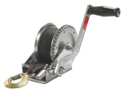 Galvanised Power boat trailer winch un-braked 1400lbs capacity c/w winch strap