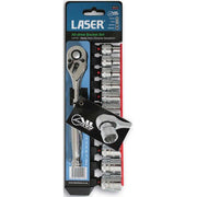 Laser Tools Alldrive Socket Set 3/8" Drive 12-Piece (M8 to M19) LT-4111 4111
