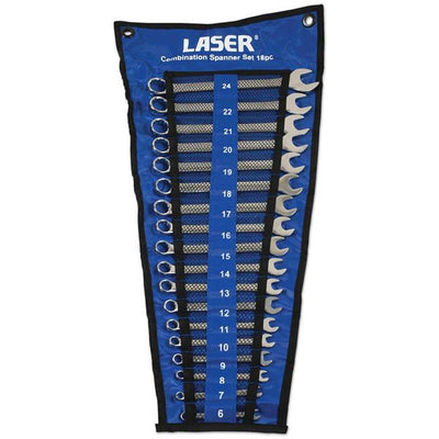 Laser Tools Combination Spanner Set 18-Piece (6mm to 24mm) LT-6758 6758