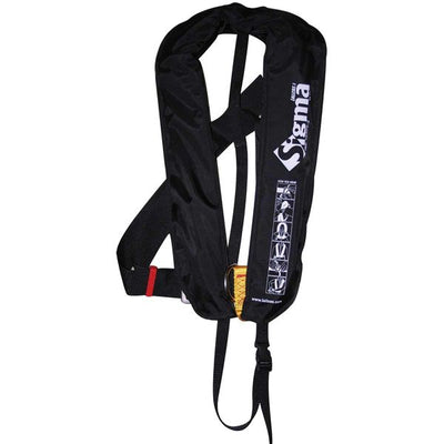 Sigma Inflatable Lifejacket Auto D-Ring & C/Strap 170N ISO Adult Black