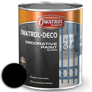 Owatrol Deco Anti Corrosive Gloss Black (RAL 9005) 750ml