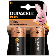 Duracell Batteries D (LR20) Cells (Pack of 2)