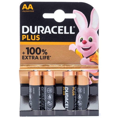 Duracell Plus Power Batteries AA (Pack of 4)