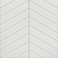 Reco Chevron White Tile Wall Panel PVC 1220(W) x 2440mm(H) Dark Grout
