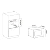 AG Flatbed Microwave 20 Litre in Black 700W 230V