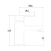 AG Favour Mono Basin Mixer Tap with Push Waste in Chrome