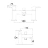 AG Favour Bath Shower Mixer with Shower Kit & Wall Bracket in Chrome