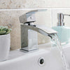 AG Descent Mini Mono Basin Mixer Tap with Push Waste in Chrome