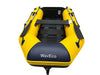 WavEco ULTRA 2.5m Yellow Inflatable boat with a Solid Transom & Slatted Floor