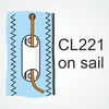Clamcleat CL221 Dinghy Leech Line Cleat- Complete